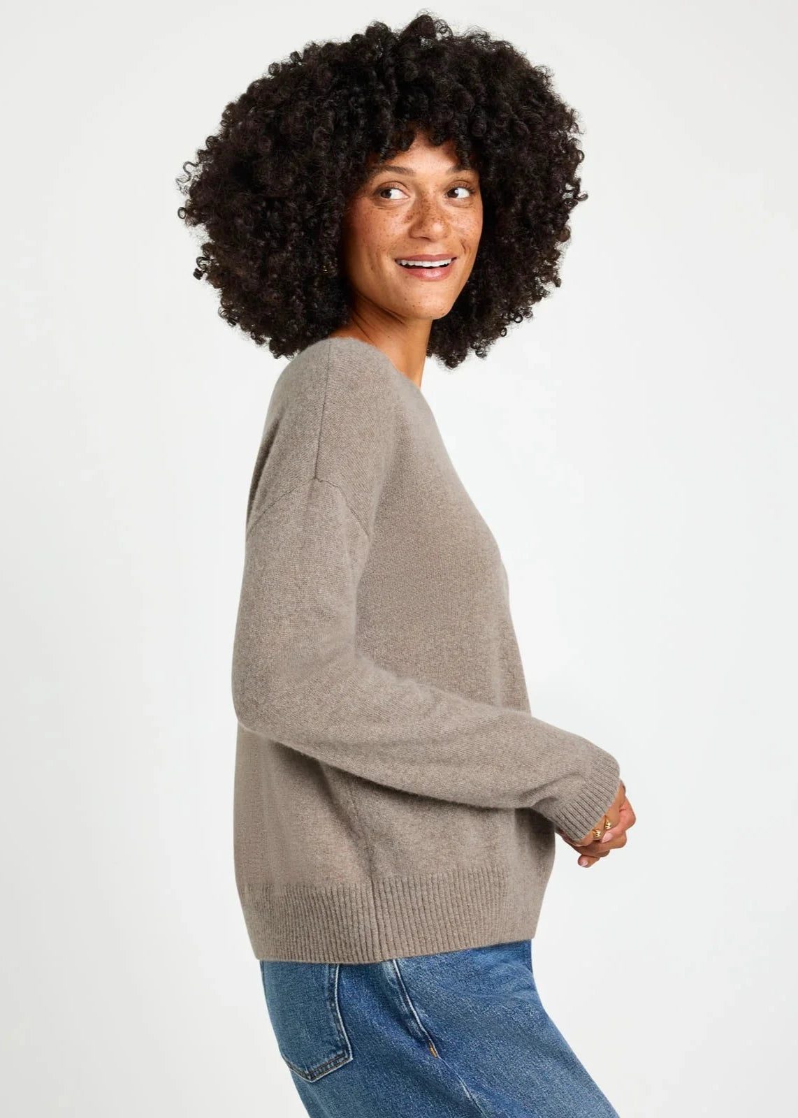 Splendid Tori Cashmere Sweater Tawny