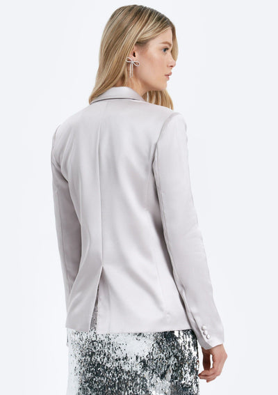 CHRLDR Amy Satin Blazer - Silver