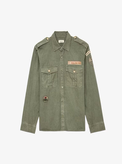 Zadig & Voltaire Taskal Military Jacket Grass