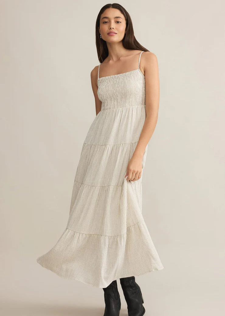 Z Supply Balos Stripe Maxi Dress Natural