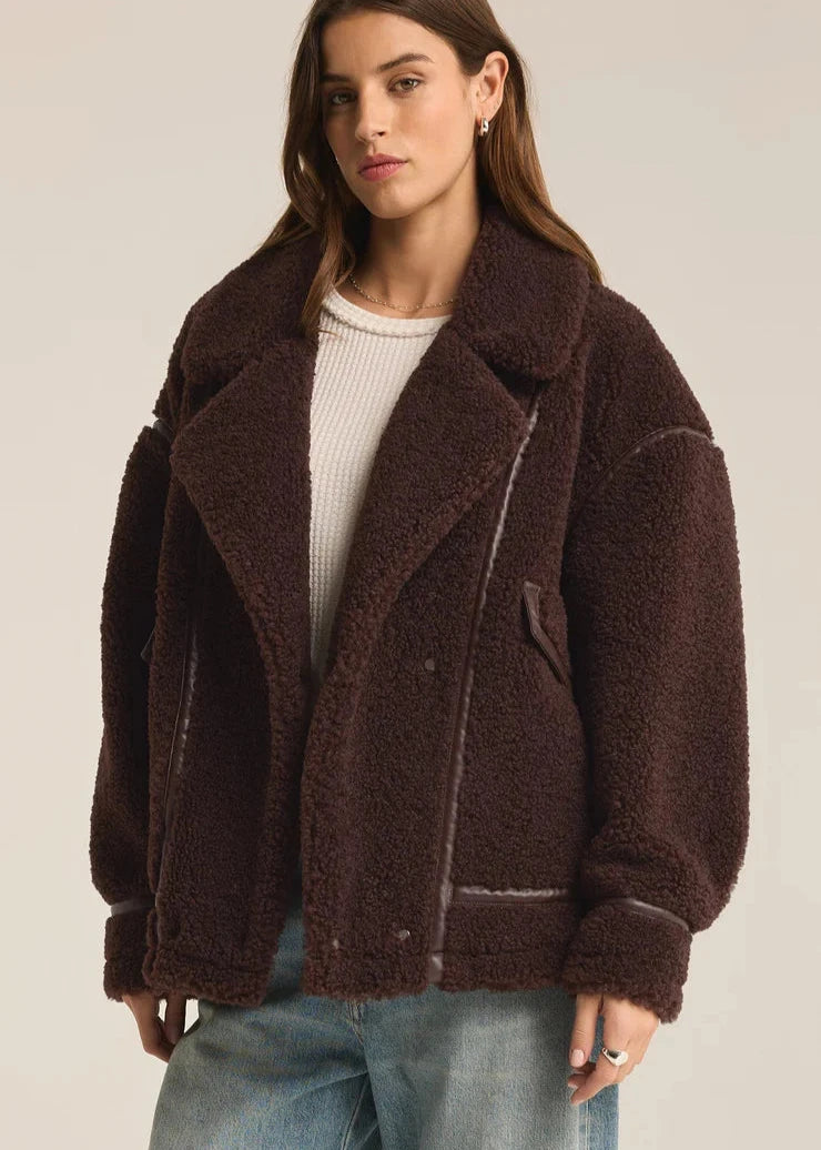 Z Supply Sherpa Coat - Brown