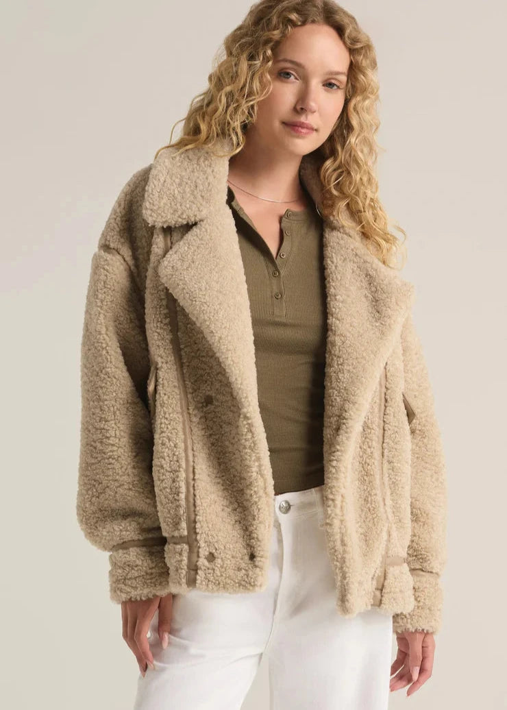 Z Supply Sherpa Coat - Beige