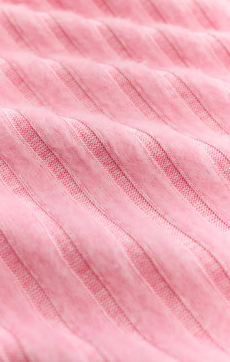 Z Supply Dawn Smocked Rib Pant Passion Fruit