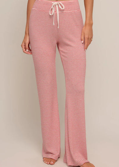 Z Supply In The Clouds Stripe Pant - Red