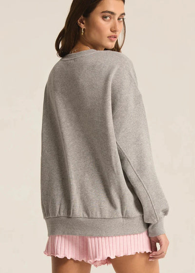 Z Supply Oversized Sunday Sweatshirt - Grey