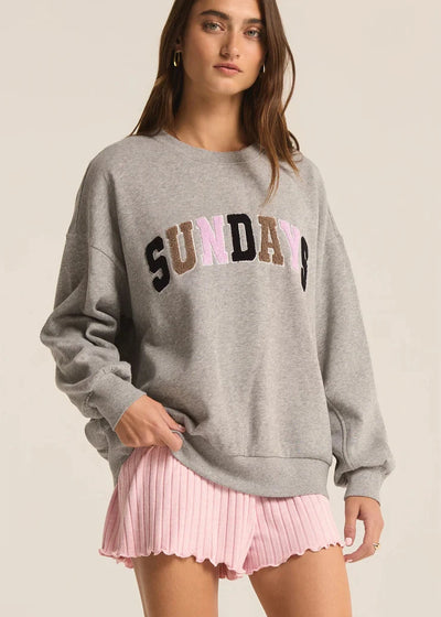 Z Supply Oversized Sunday Sweatshirt - Grey