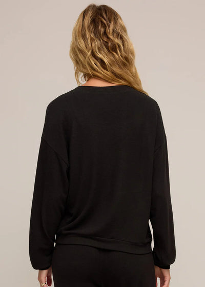 Z Supply Be Mine L/ S Top - Black