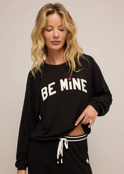 Z Supply Be Mine L/ S Top - Black