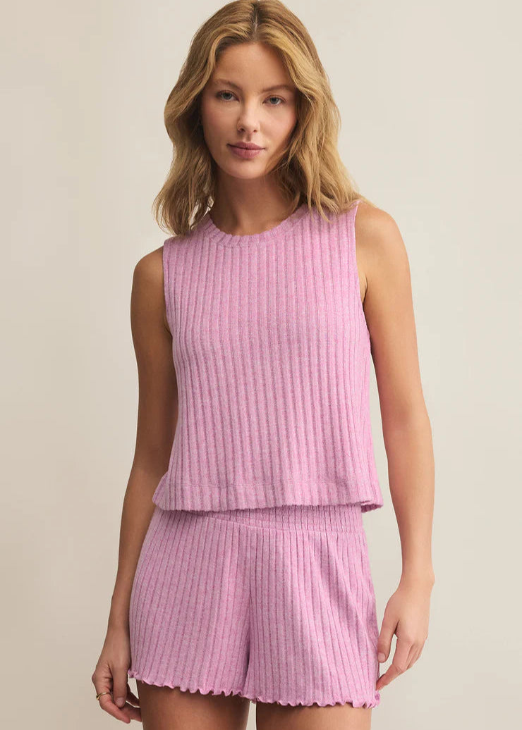 Z Supply Sloane Mini Rib Tank Violet