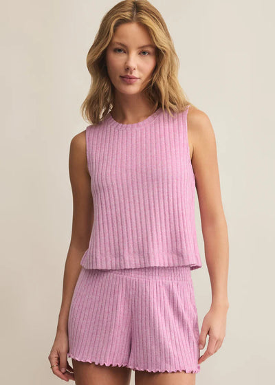 Z Supply Sloane Mini Rib Tank Violet