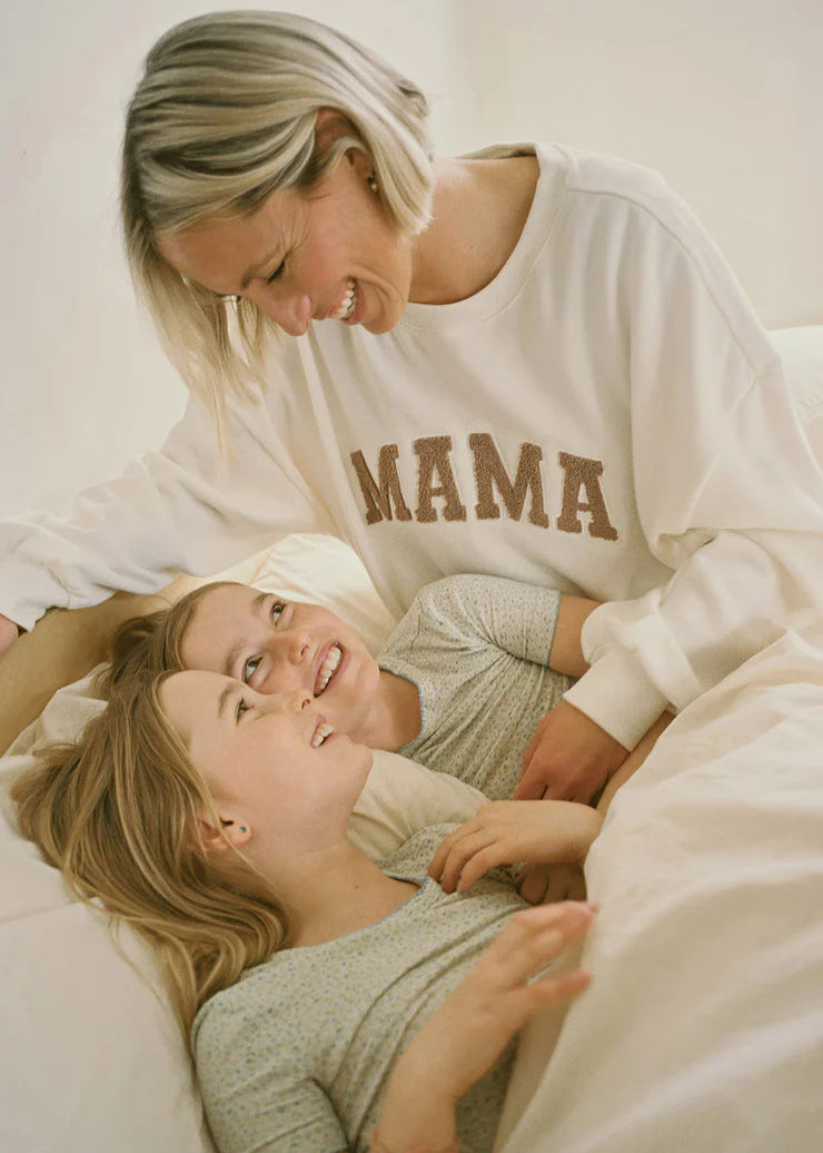Z Supply Oversized Mama Sweatshirt White Shell