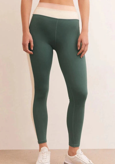 Z Supply Move With It 7/8 Leggings - Calypso Green