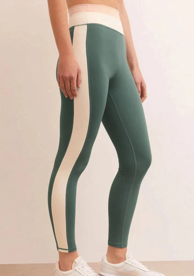 Z Supply Move With It 7/8 Leggings - Calypso Green