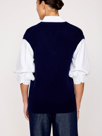 Brochu Walker Kate Shirt Looker Top Navy/Salt White