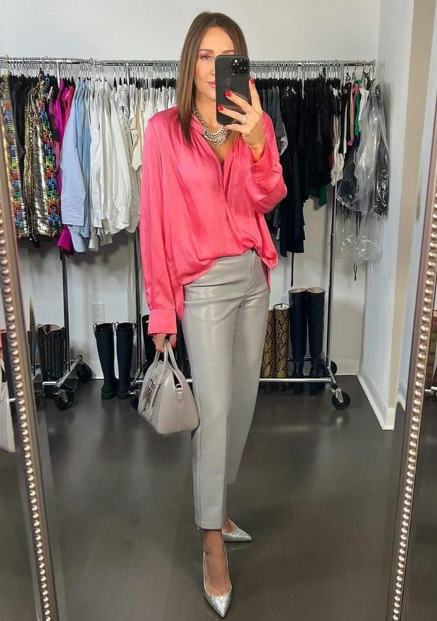 Zadig & Voltaire Tink Satin Blouse - Pink