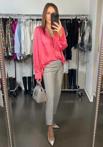 Zadig & Voltaire Tink Satin Blouse - Pink