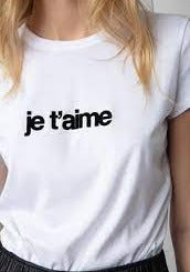 Zadig & Voltaire Woop “Je T’aime” Tee - White