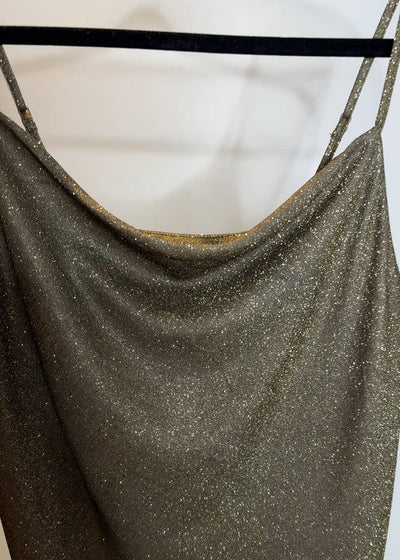 The Pink Door Gold Sparkle Cami