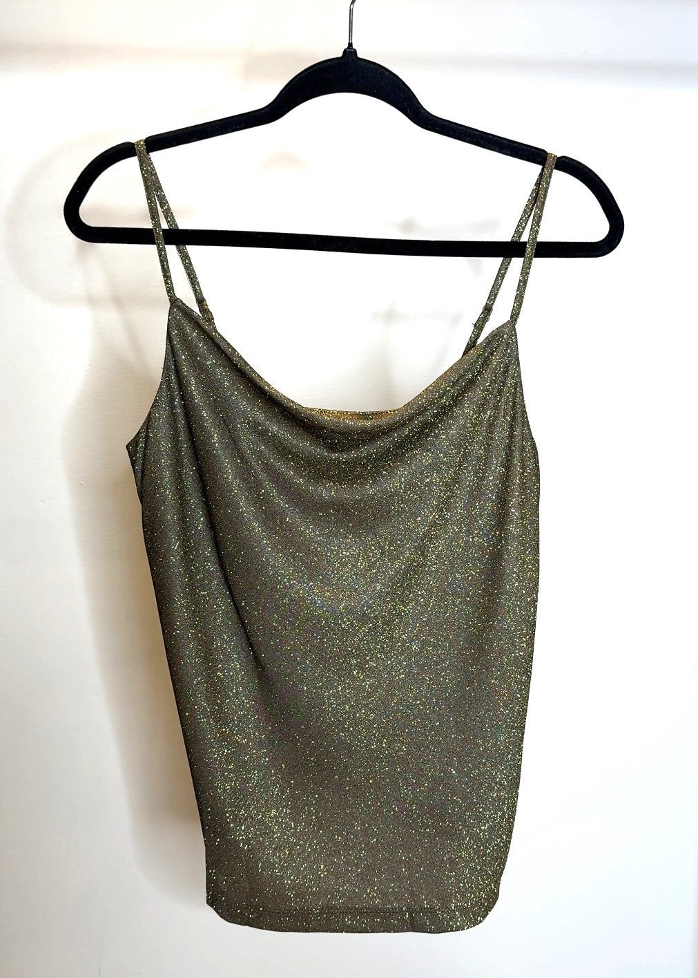 The Pink Door Gold Sparkle Cami