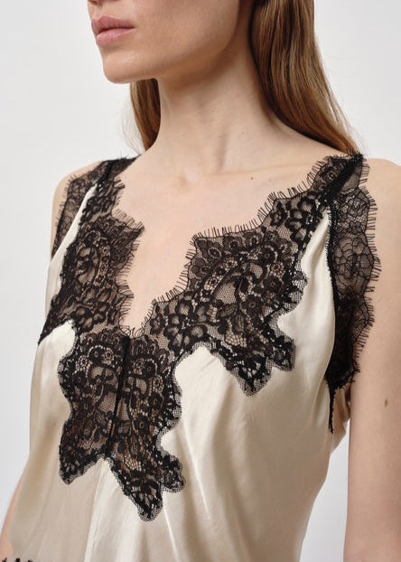 Herskind Zew Asparagus w/ Black Lace Cami