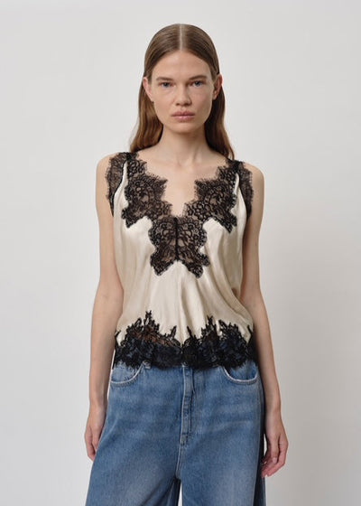 Herskind Zew Asparagus w/ Black Lace Cami