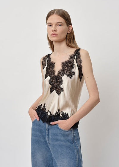 Herskind Zew Asparagus w/ Black Lace Cami