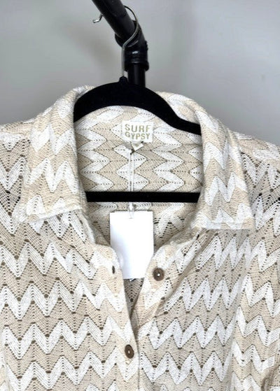 Surf Gypsy Cabana Crochet Beach Shirt