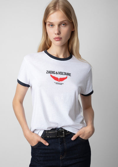 Zadig & Voltaire ZV Wings Tee - White