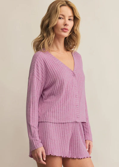 Z Supply Mara L/S Cardigan - Violet