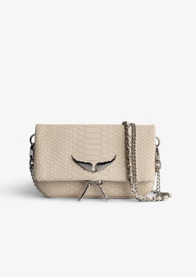 Zadig & Voltaire Rock Nano Soft Savage Purse - Beige