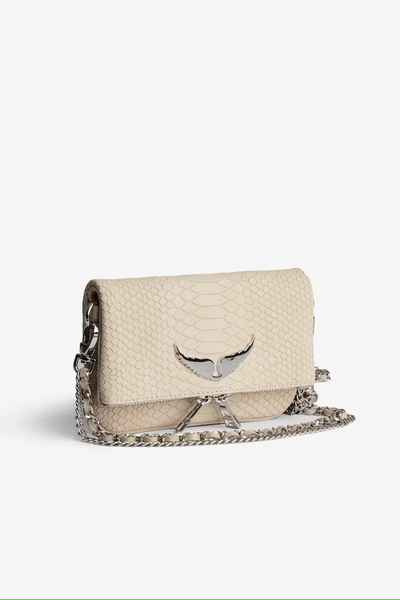 Zadig & Voltaire Rock Nano Soft Savage Purse - Beige