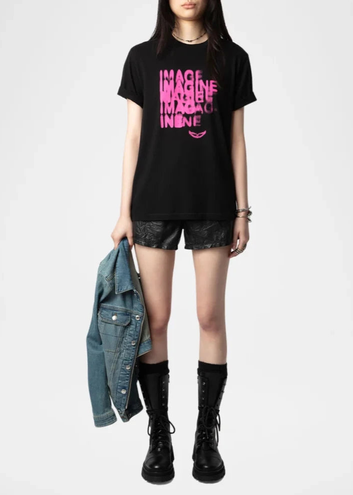 Zadig & Voltaire Edwin co Imagine Blurry Black