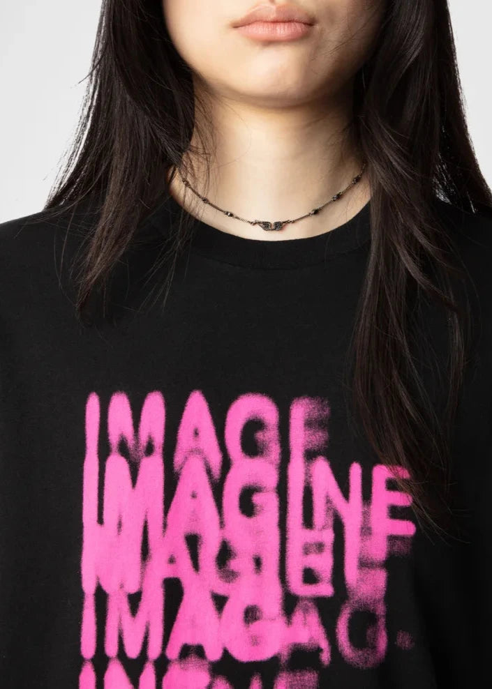 Zadig & Voltaire Edwin co Imagine Blurry Black