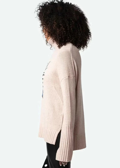 Zadig & Voltaire Alma Heart Spike Sweater Pink