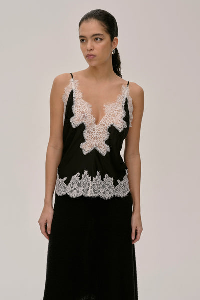 HERSKIND Zew Black w/ White Lace Cami