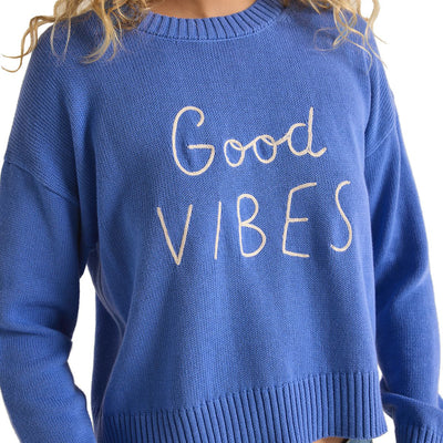 Z Supply Good Vibes Sweater Bay Blue