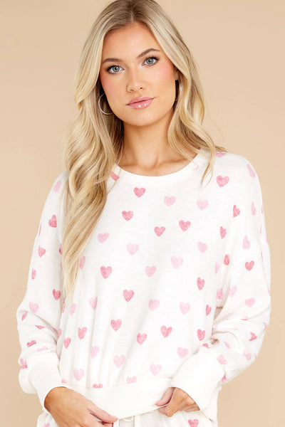 Z SUPPLY Izzie Long Sleeve Heart Top