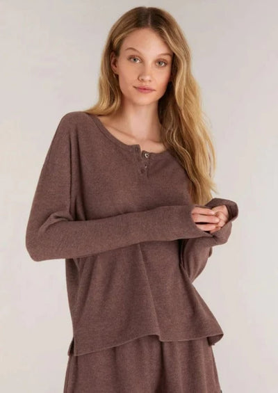 Z Supply Down Time Rib L/S Top - Fig