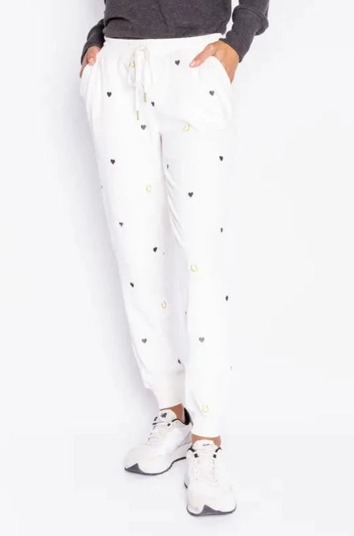 PJ Salvage Lucky In Love Horse Shoe Pant - Stone