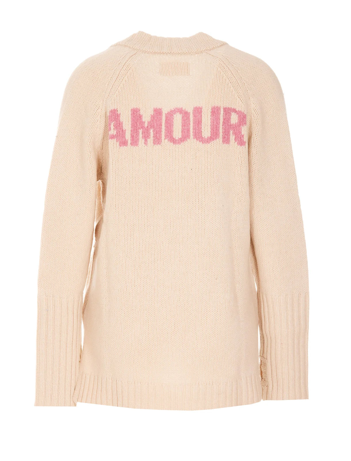 Zadig & Voltaire Amour V-neck Knit Sweater - Cream