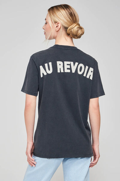 WILDFOX Au Revoir Ryan Top - Washed Black