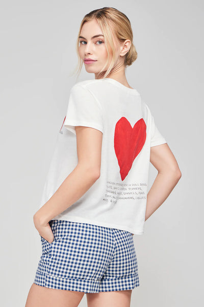 WILDFOX I Love Dogs Charlie Top - White