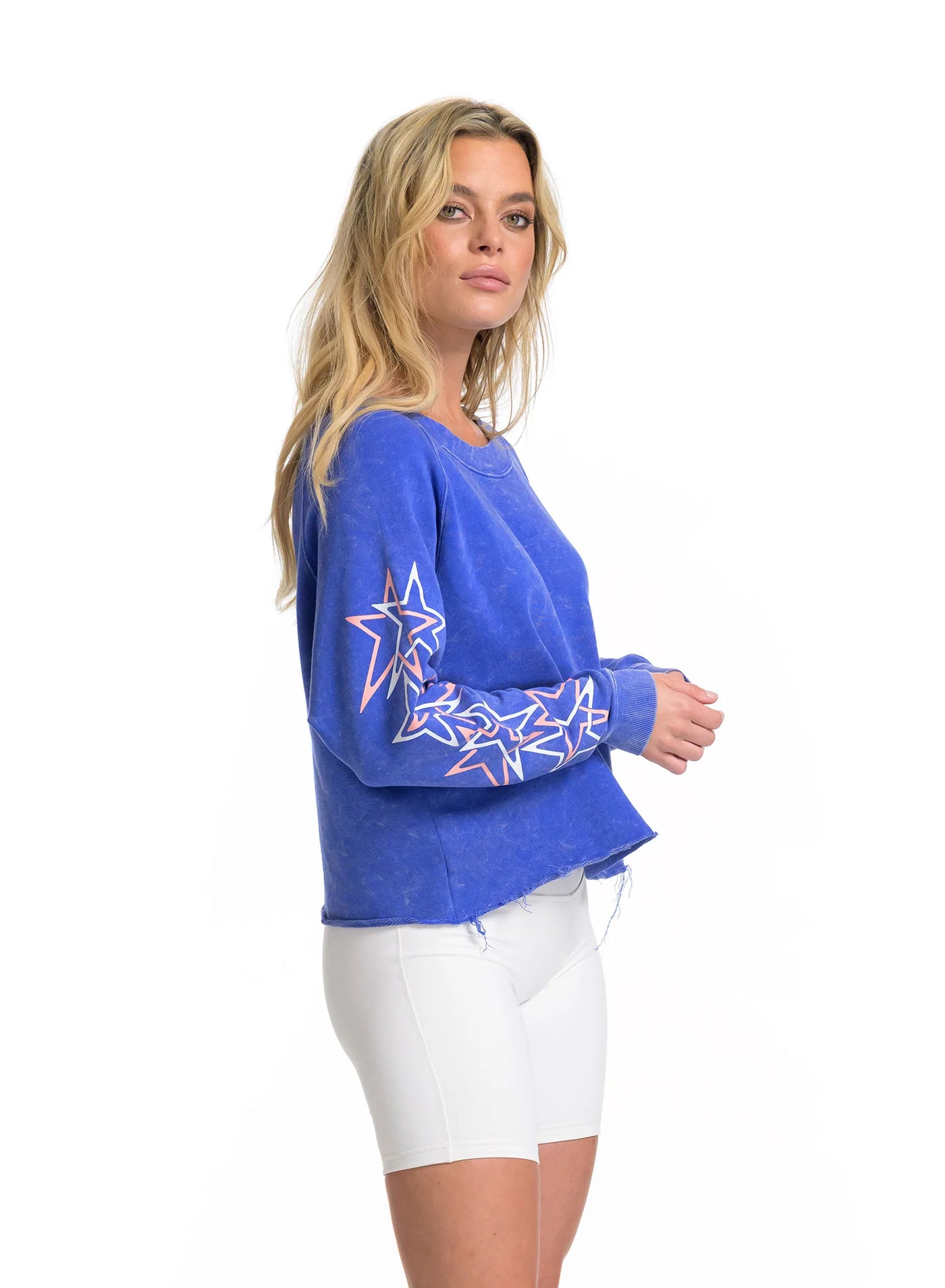 CHRLDR Rock Stars Boatneck Sweatshirt - Mineral Blue