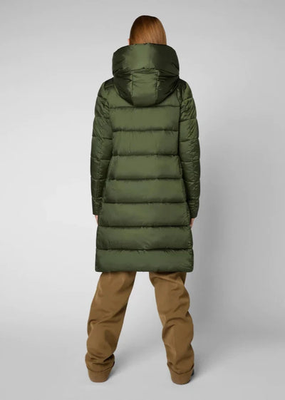 Save The Duck LYSA Hooded Coat - Pine Green