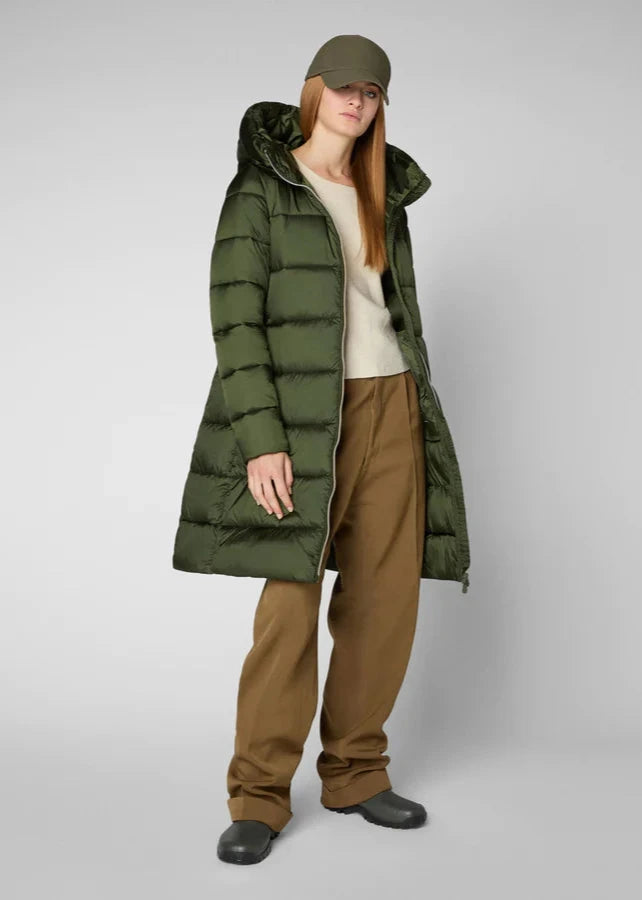 Save The Duck LYSA Hooded Coat - Pine Green