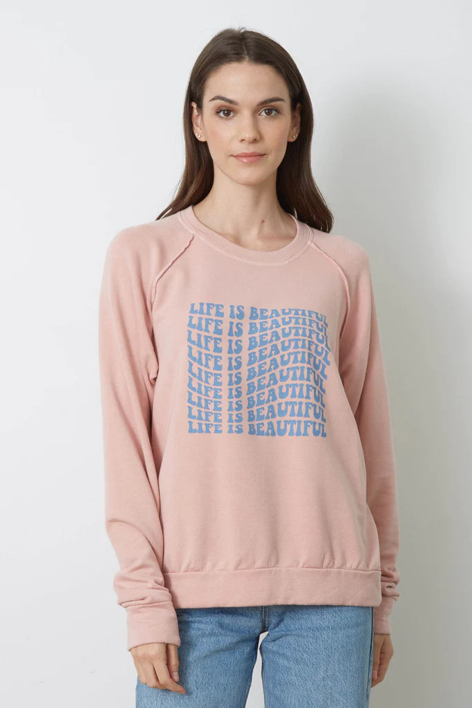 Good hYOUman “Life If Beautiful” Sweatshirt - Sand