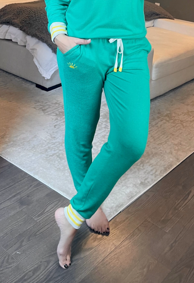 PJ Salvage Golden Heart Sun Pant - Kelly Green