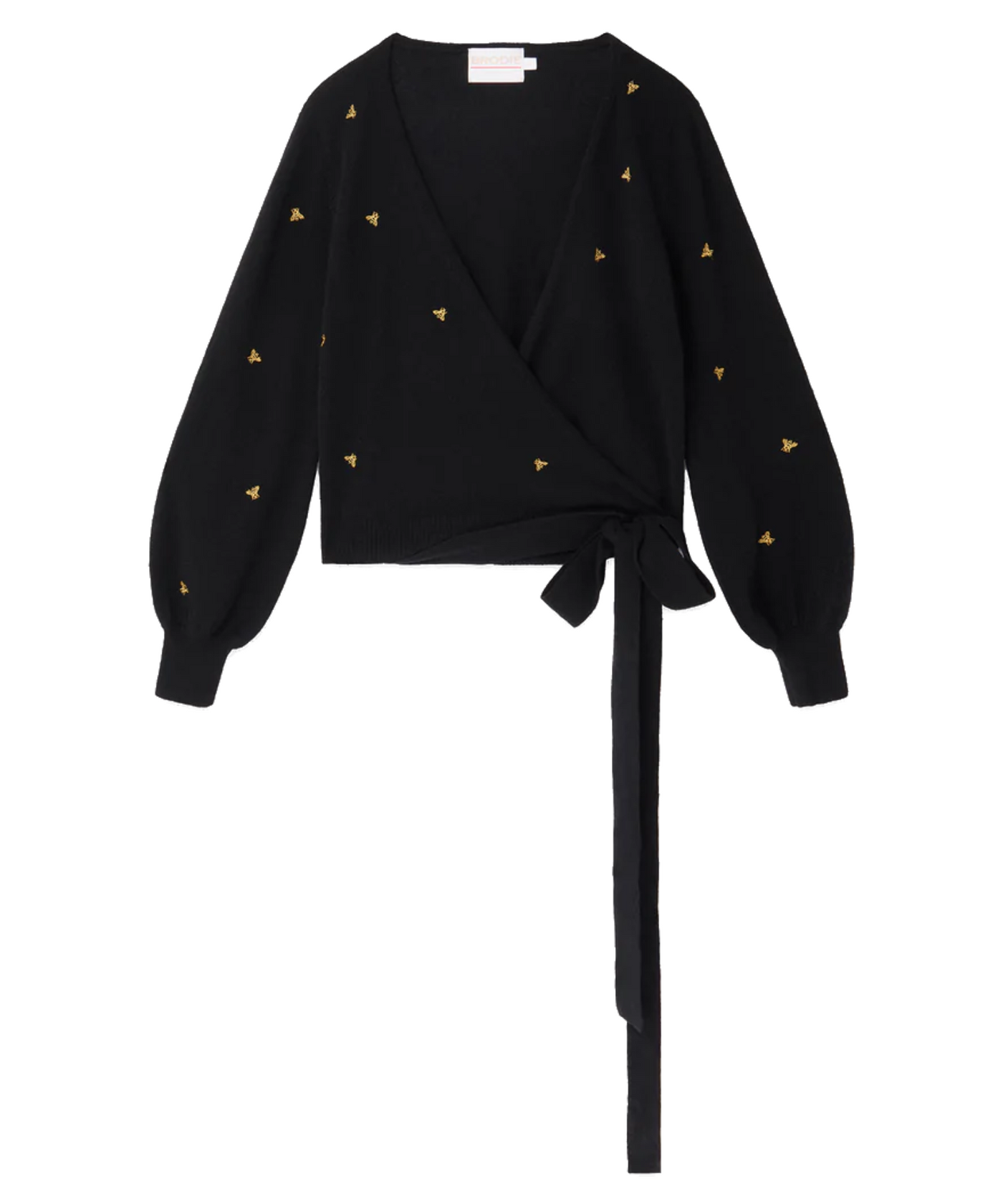 Brodie Little Bee Ballet Wrap - Black/Gold