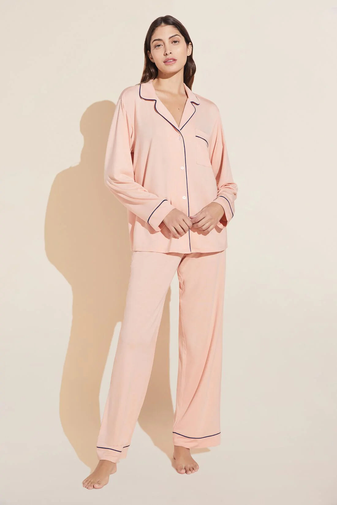 Eberjey Gisele Long Pj Set - Rose