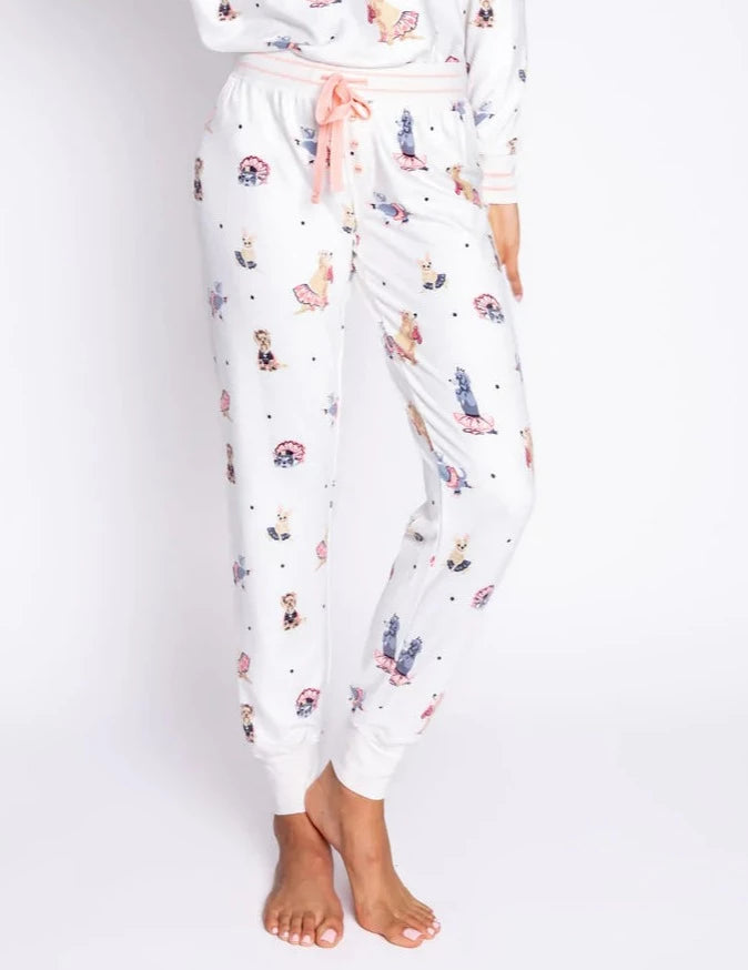 PJ Salvage Let’s Dance Dogs Pant - Ivory